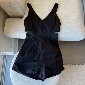 LF Black Cut Out Romper